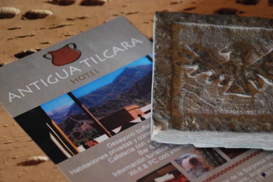 Brochures of the  Hotel Antigua Tilcara